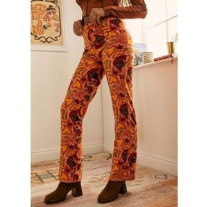 NGOrder Orange Velour Heart Trousers Size S